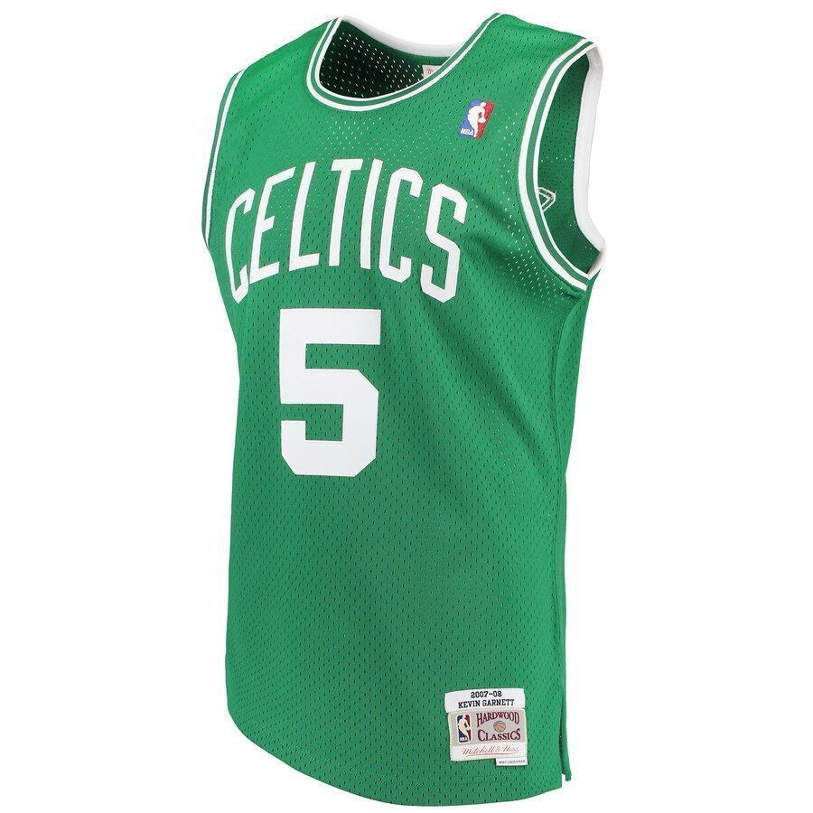 Kevin Garnett Boston Celtics Mitchell Ness 2007-08 Hardwood Classics Swingman Kelly Green NBA Jersey Men's