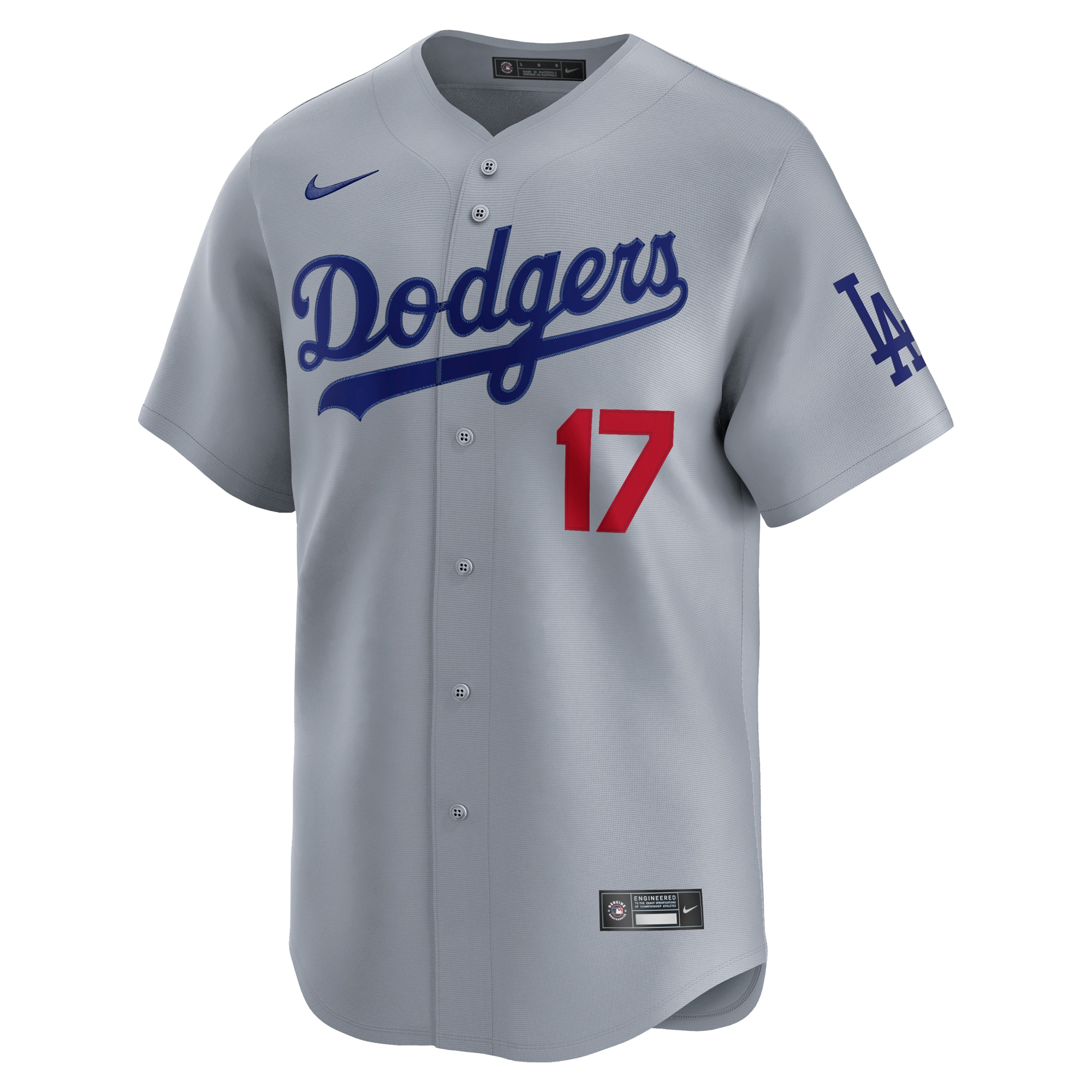 Los Angeles Dodgers Shohei Ohtani Gray Road Alternate MLB Jersey Men's