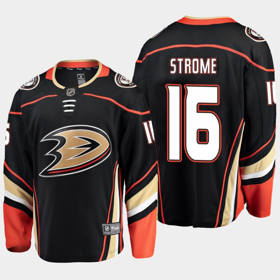 Anaheim Ducks Ryan Strome 16 Alternate Black Breakaway Player NHL Jersey Men's