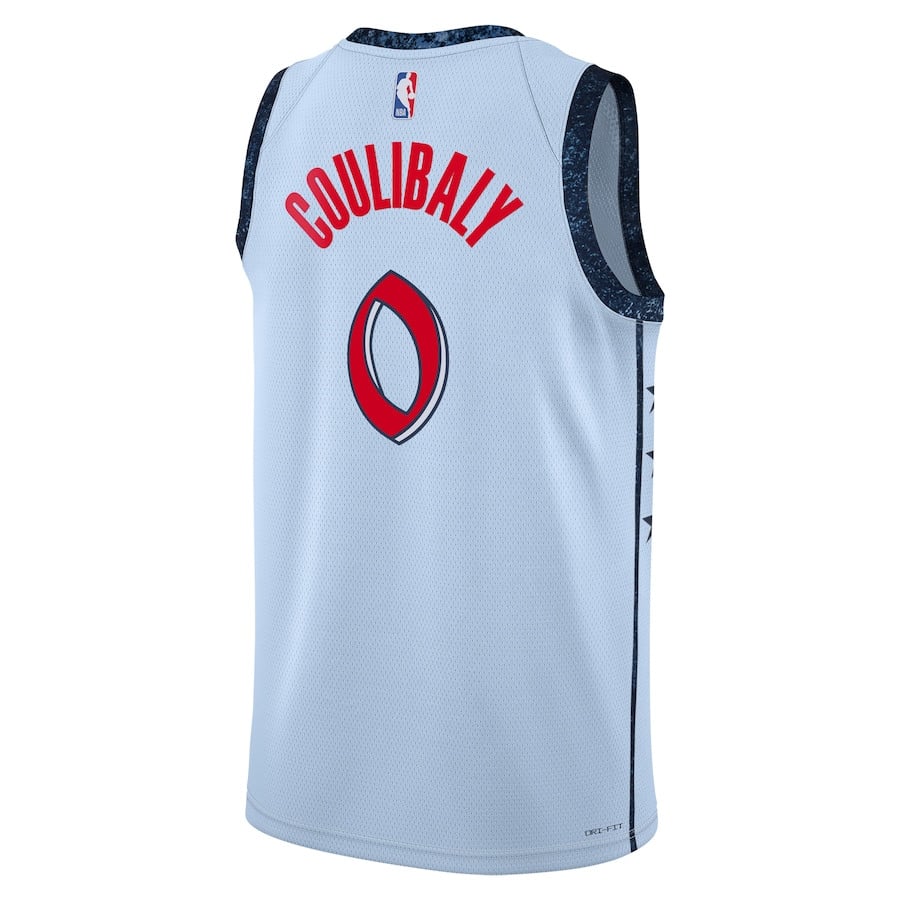 Bilal Coulibaly 0 Washington Wizards Unisex 2024/25 Swingman Player City Edition Powder Blue NBA Jersey Unisex