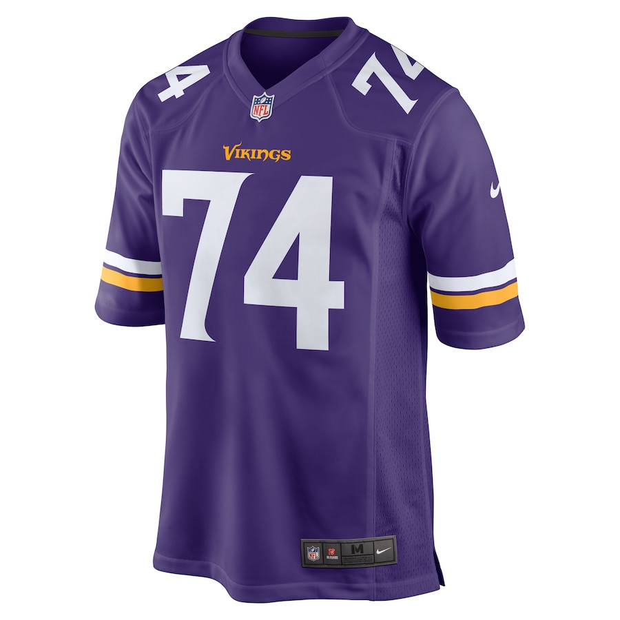 Oli Udoh 74 Minnesota Vikings Game Purple NFL Jersey Men's