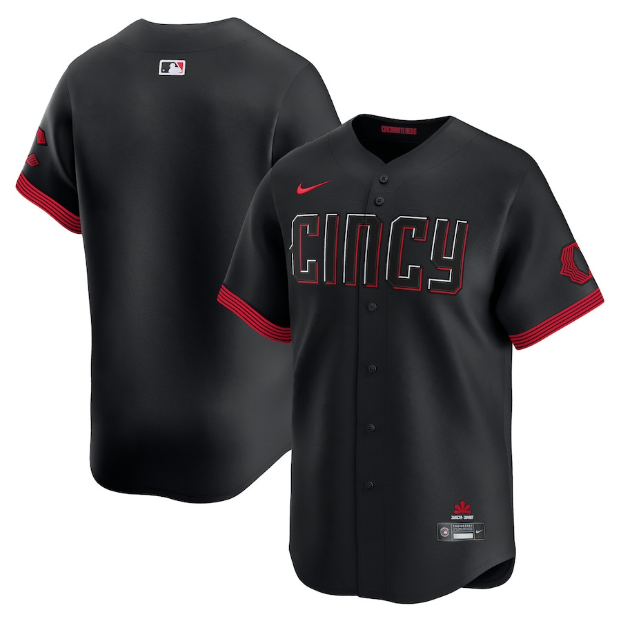 Cincinnati Reds City Connect Black MLB Jersey Men's