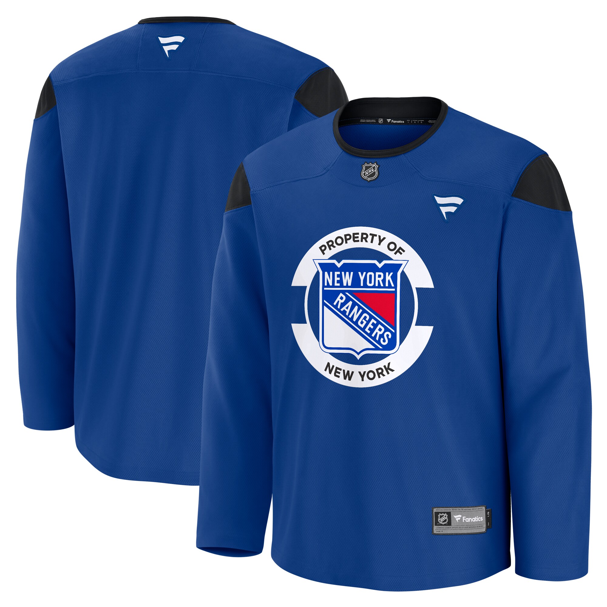 New York Rangers Blue Team Practice NHL Jersey Men's