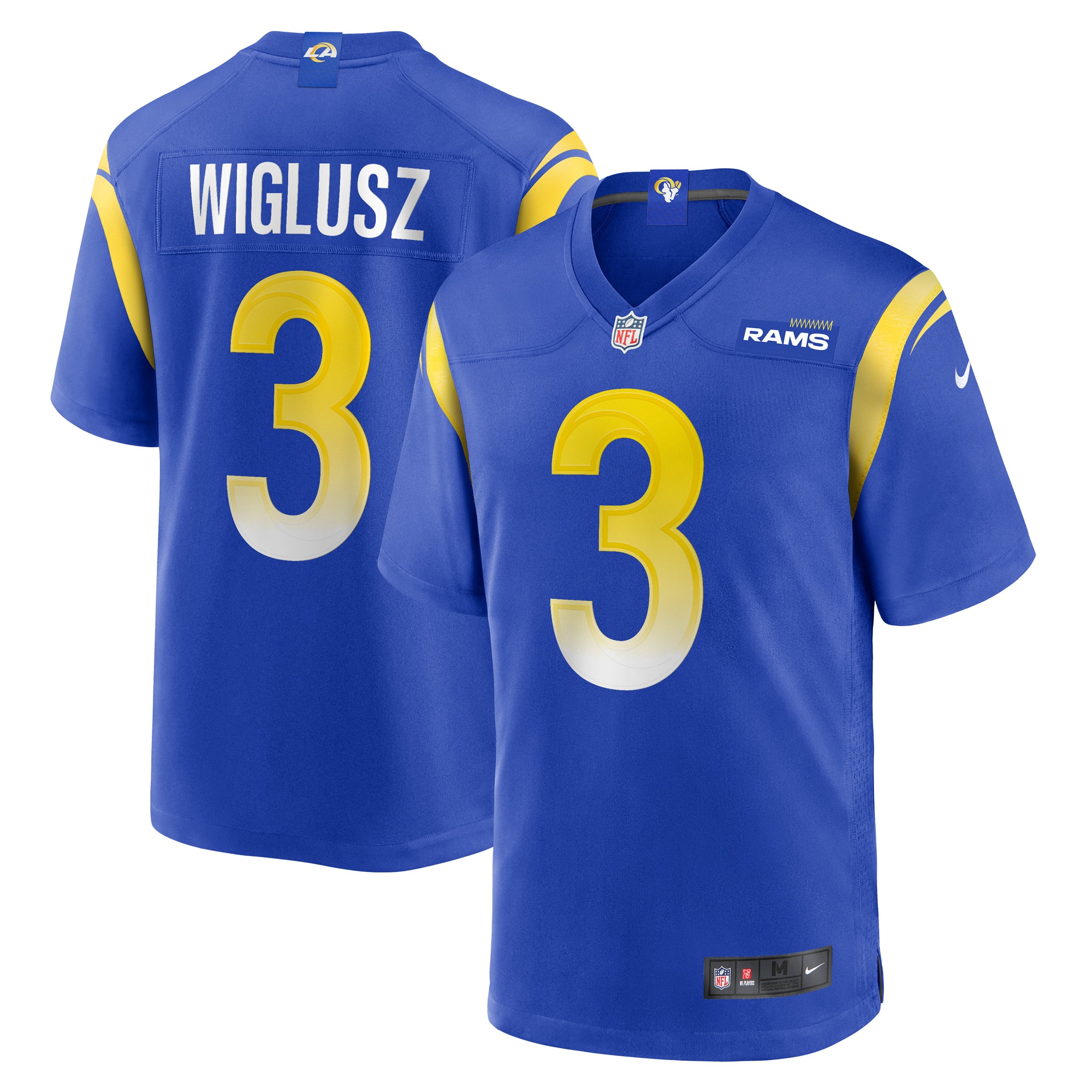 Los Angeles Rams Sam Wiglusz Royal Game NFL Jersey Men's