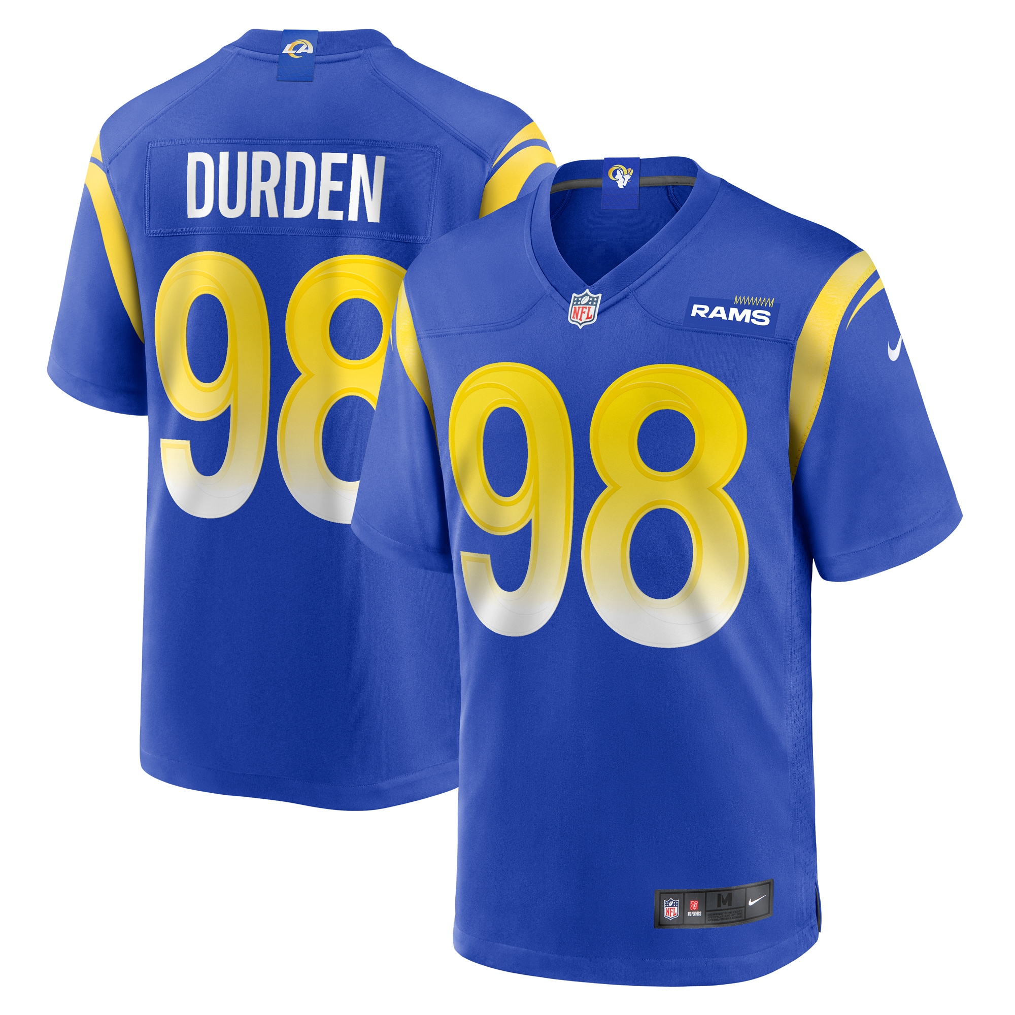 Los Angeles Rams Cory Durden Royal Game NFL Jersey Men's