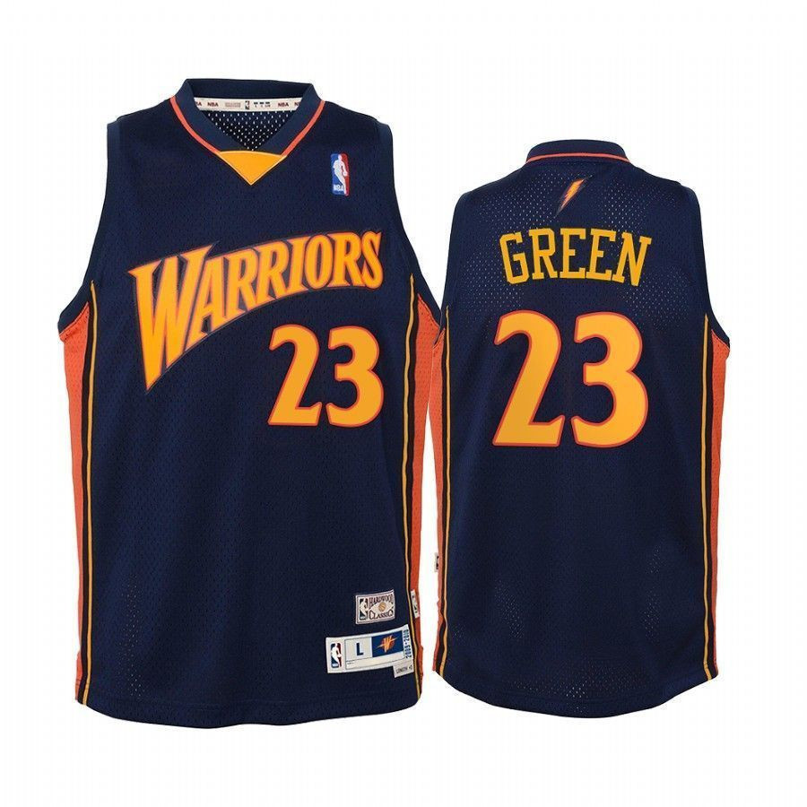 Draymond Green Golden State Warriors Hardwood Classics Navy NBA Jersey Youth