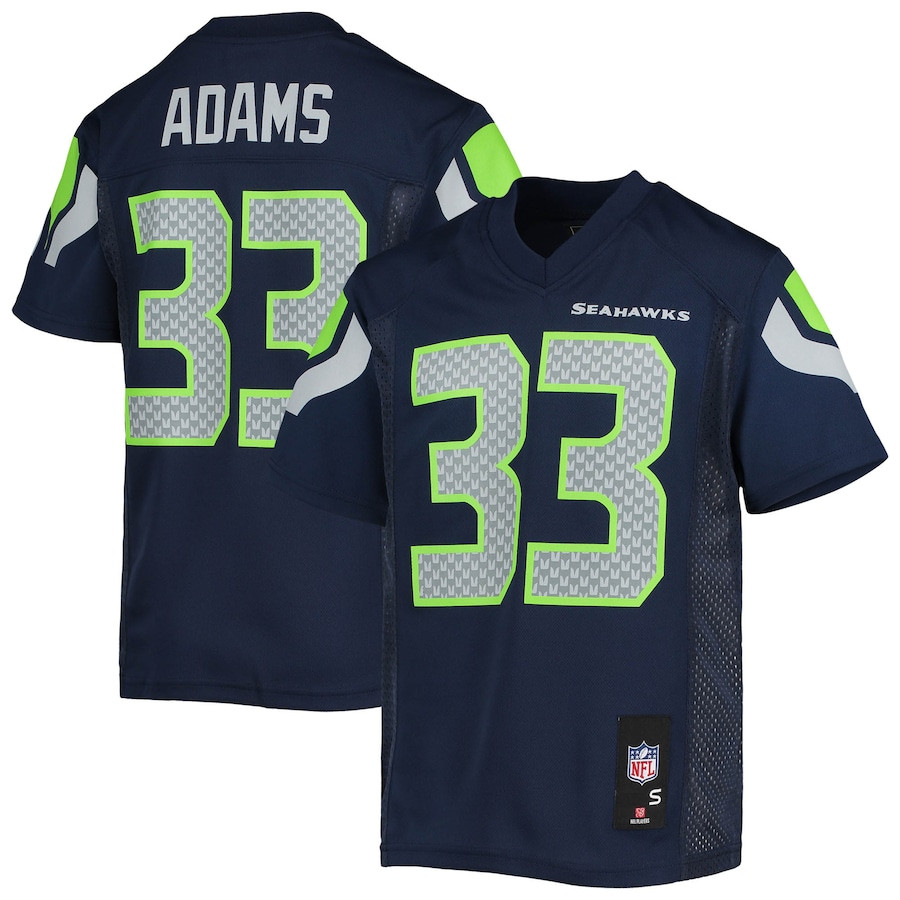 Jamal Adams 33 Seattle Seahawks College Navy NFL Jersey Youth