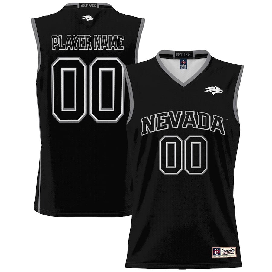 Nevada Wolf Pack NIL Custom Black NCAA Jersey Men's