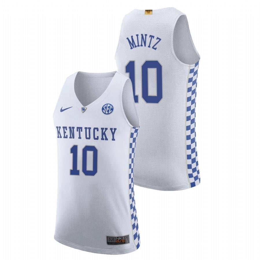 Davion Mintz 1 White Kentucky Wildcats 2023 College NCAA Jersey Men's