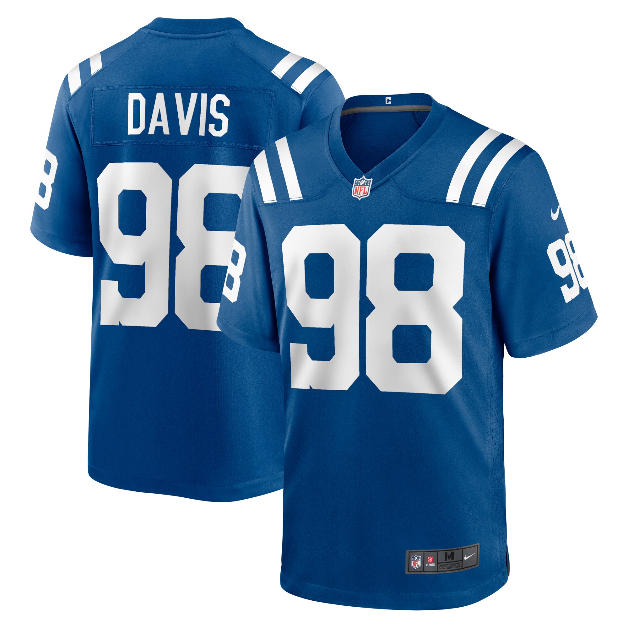 Indianapolis Colts Raekwon Davis Royal Game NFL Jersey Men's