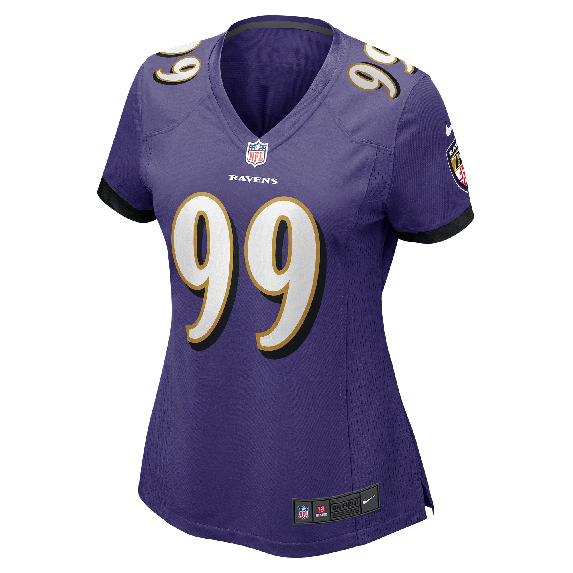 Baltimore Ravens Odafe Oweh Purple Game NFL Jersey Women's