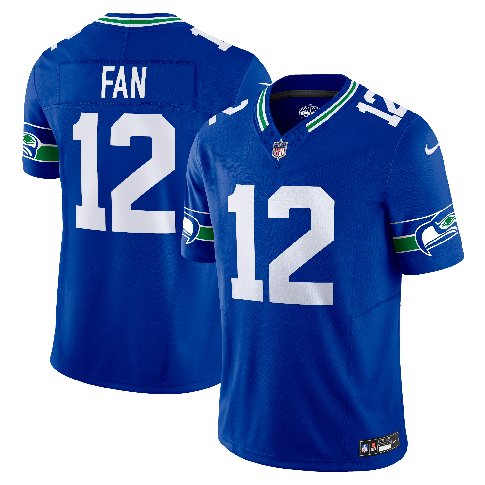 Seattle Seahawks 12th Fan Royal Vapor F.U.S.E. Limited NFL Jersey Men's