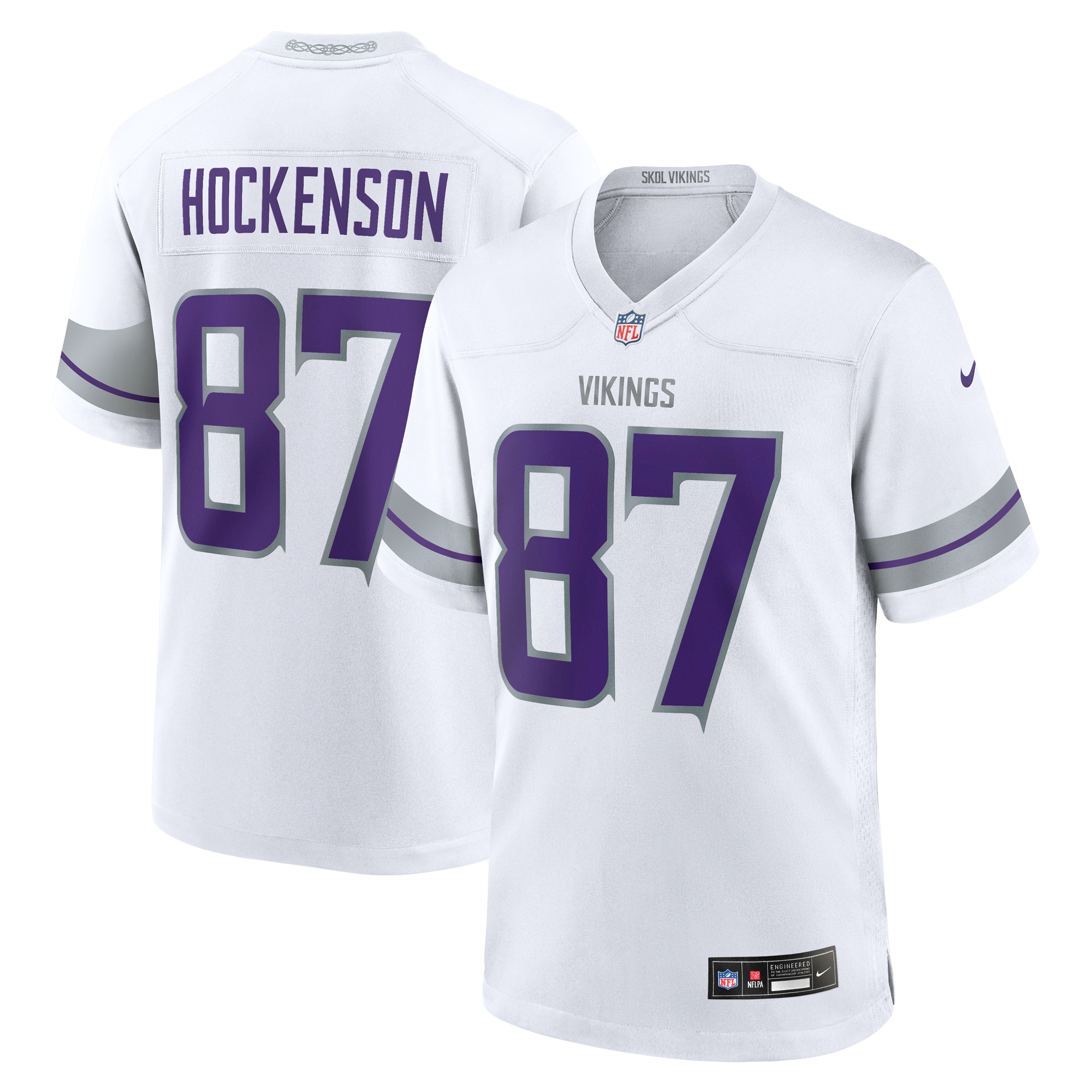 Minnesota Vikings T.J. Hockenson White Alternate Game Player NFL Jersey Men's