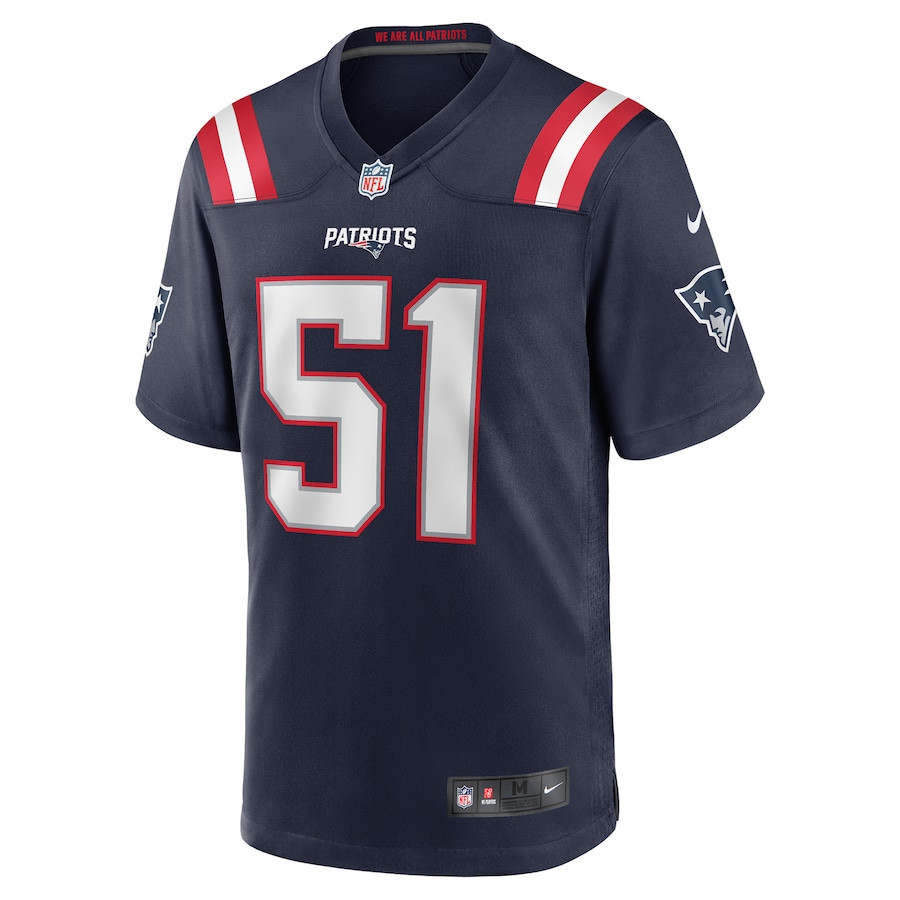 Keshawn Banks 51 New England Patriots Game Navy NFL Jersey Men's