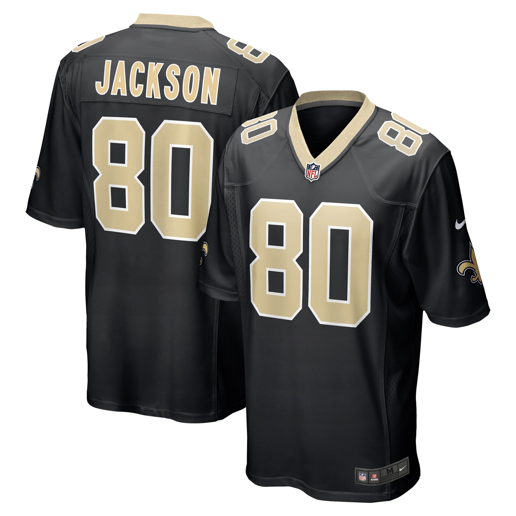 New Orleans Saints Jermaine Jackson Black Game NFL Jersey Men's