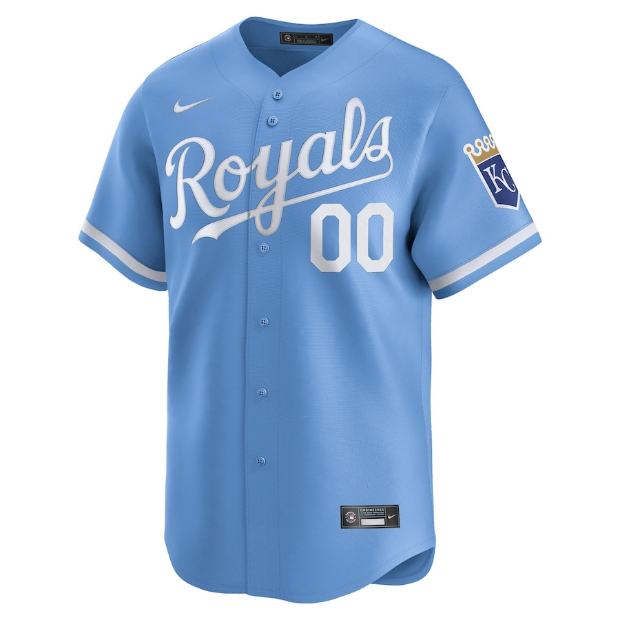 Kansas City Royals Alternate Limited Custom Light Blue MLB Jersey Men's