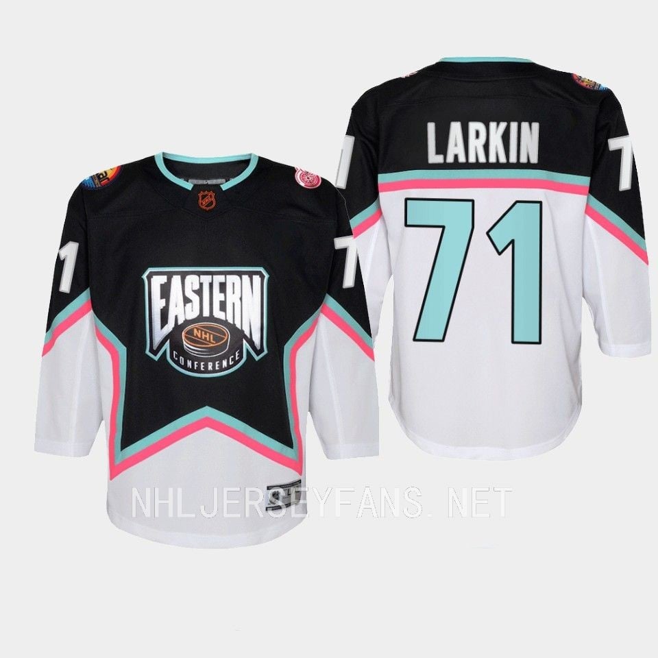 Dylan Larkin 71 Detroit Red Wings 2023 All Star Game Black Equipment NHL Jersey Men's