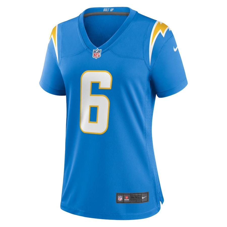 Eric Kendricks 6 Los Angeles Chargers Game Powder Blue NFL Jersey Women's