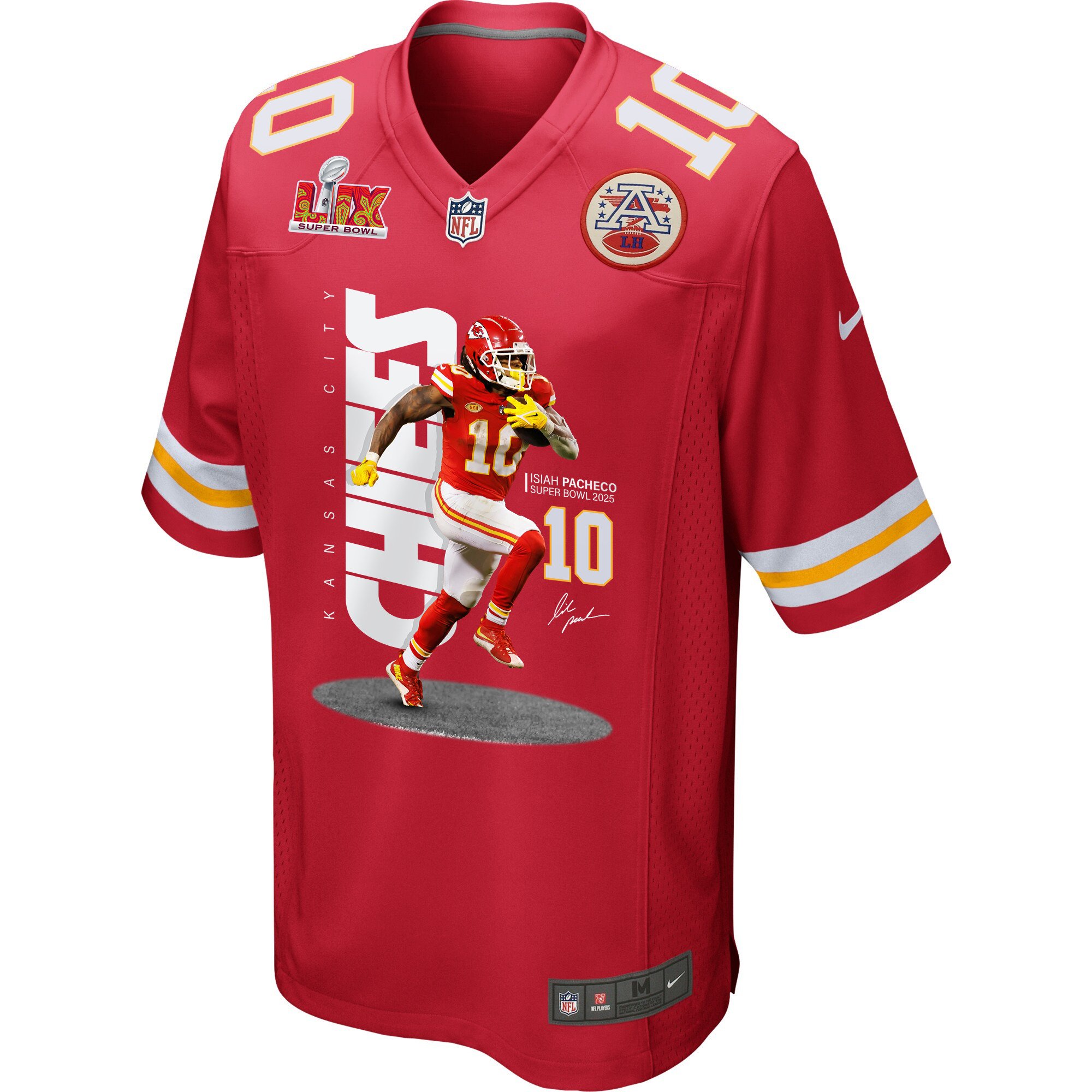 Isiah Pacheco 10 Kansas City Chiefs Running Game Red NFL Jersey Men's
