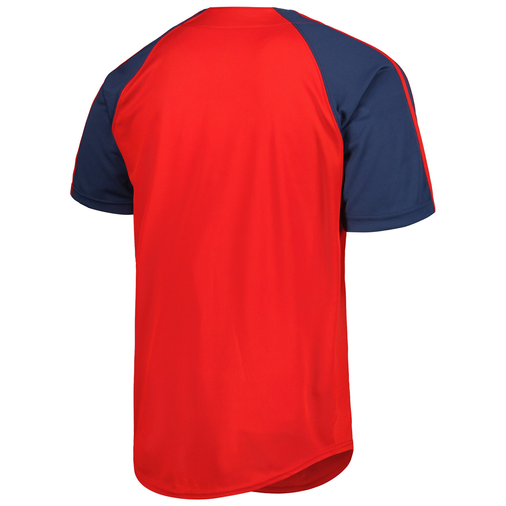 Los Angeles Angels Stitches Red Button-Down Raglan Fashion MLB Jersey Men's