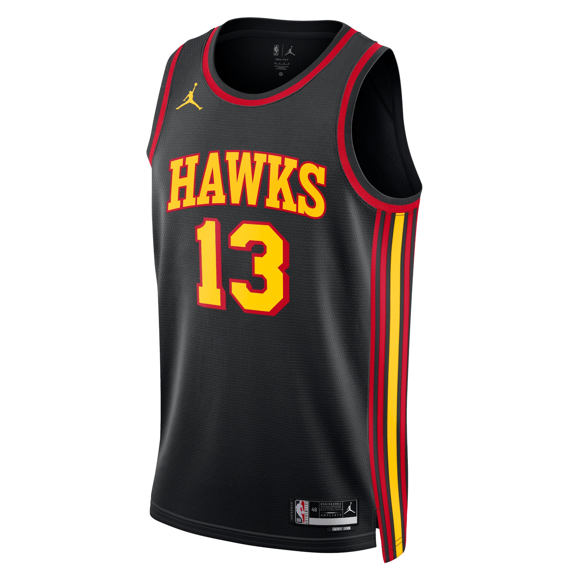 Atlanta Hawks Jordan Statement Edition Swingman Black Bogdan Bogdanovi Unisex NBA Jersey Unisex