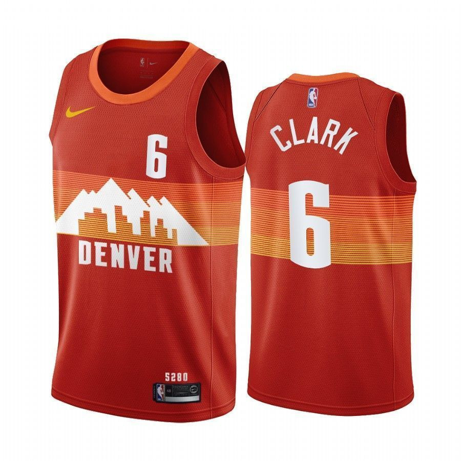 Gary Clark Denver Nuggets City Edition Orange 6 Trade NBA Jersey Men's