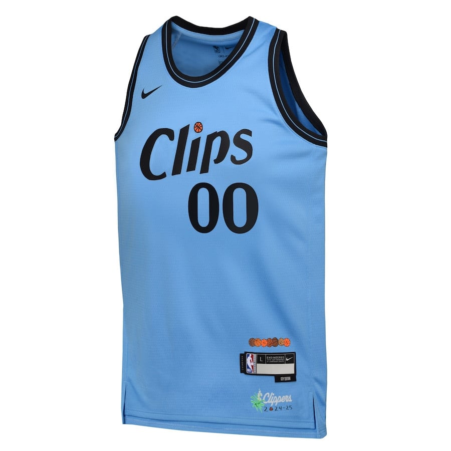 Los Angeles Clippers 2024/25 Swingman Custom City Edition Light Blue NBA Jersey Youth