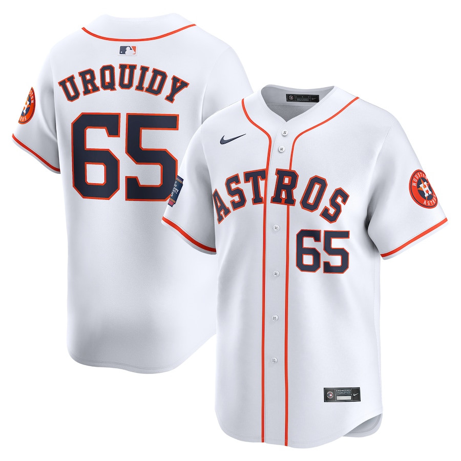 Jose Urquidy 45 Houston Astros 2024 World Tour Mexico City Series Home Limited White MLB Jersey Men's