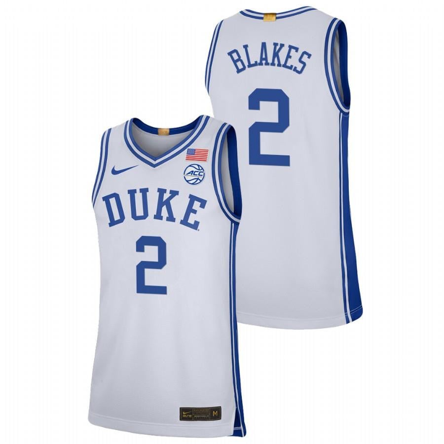 Duke Blue Devils Jaylen Blakes 202 White College Limited NCAA Jersey Men's