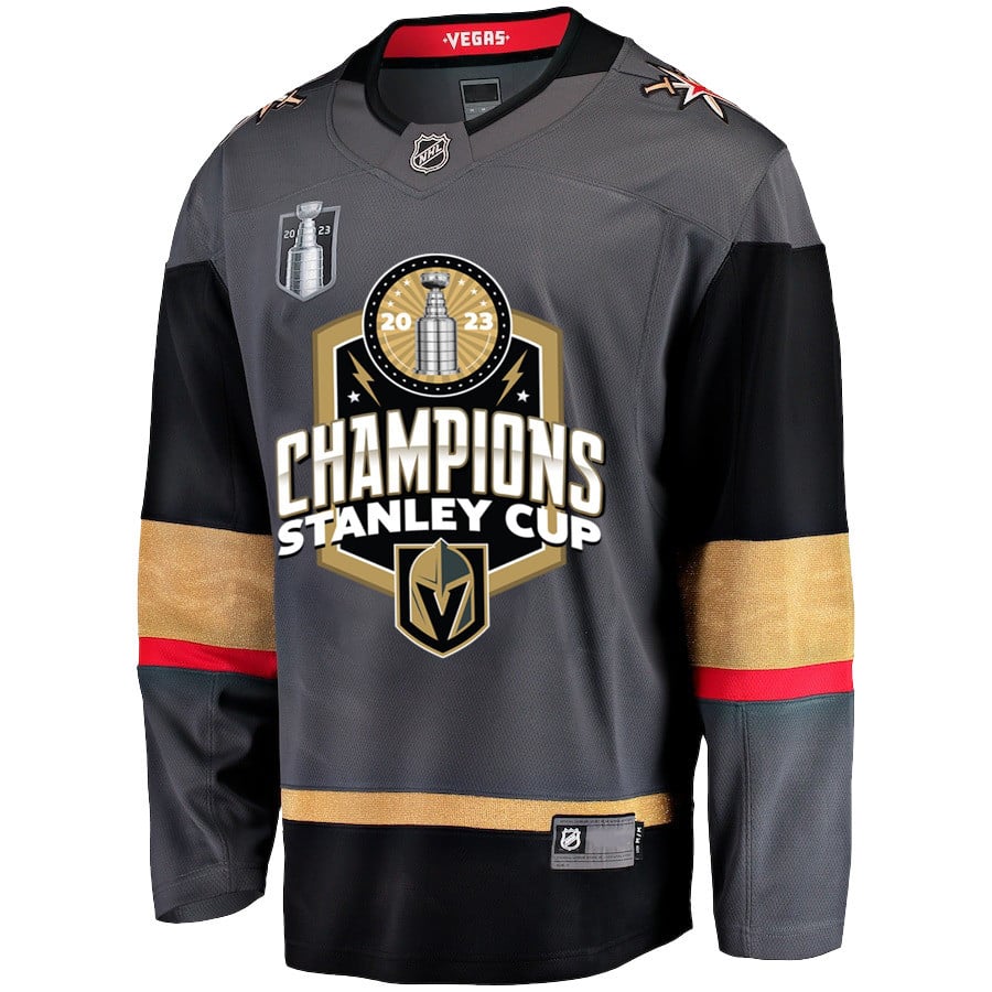 Vegas Golden Knights Journey to 2023 Stanley Cup Glory Black NHL Jersey Men's