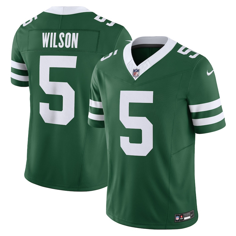 Garrett Wilson 5 New York Jets Vapor F.U.S.E. Limited Legacy Green NFL Jersey Men's