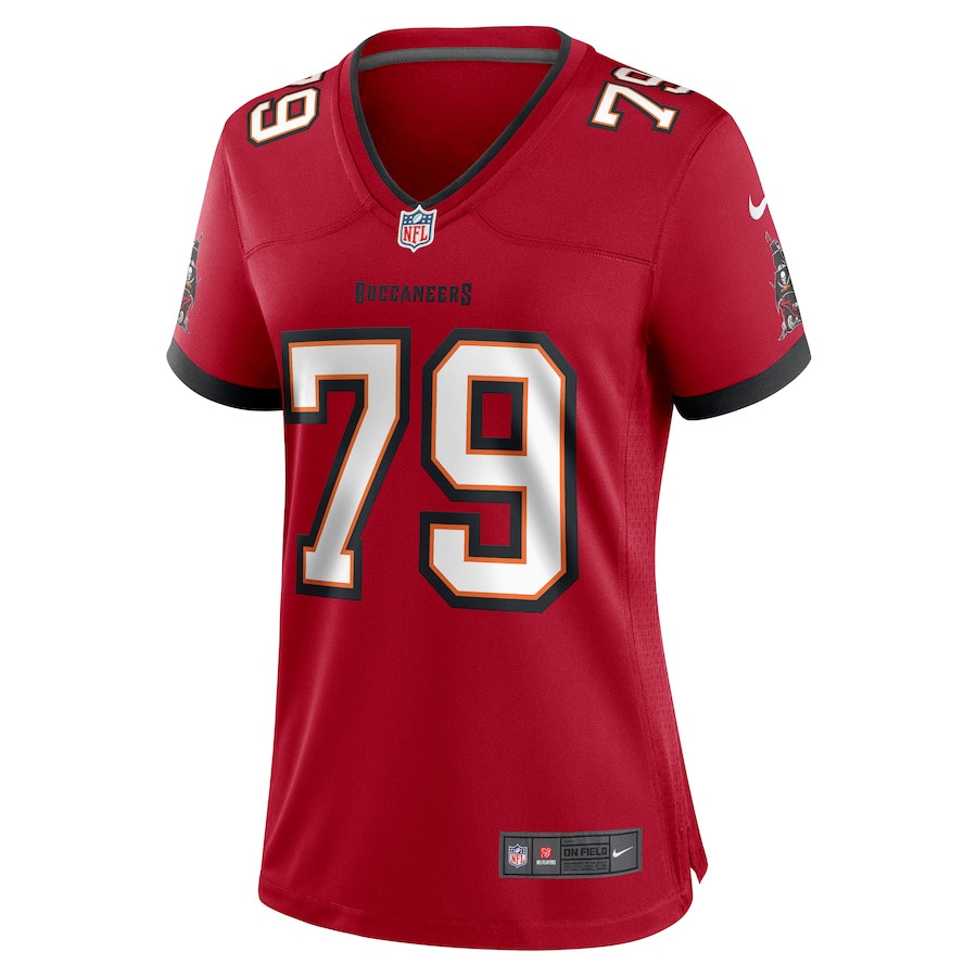 Elijah Klein 79 Tampa Bay Buccaneers Game Red NFL Jersey Women's