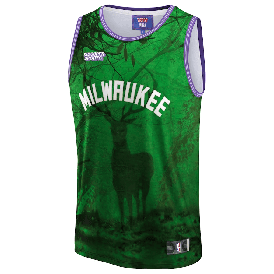 Milwaukee Bucks KidSuper Studio Unisex Hometown Green NBA Jersey Unisex