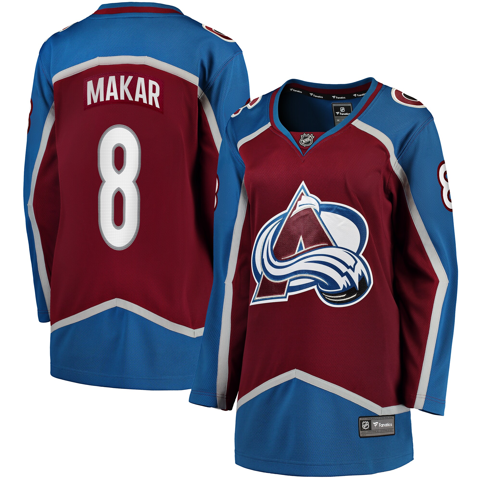 Cale Makar Colorado Avalanche Home Breakaway Player Maroon NHL Jersey Women's