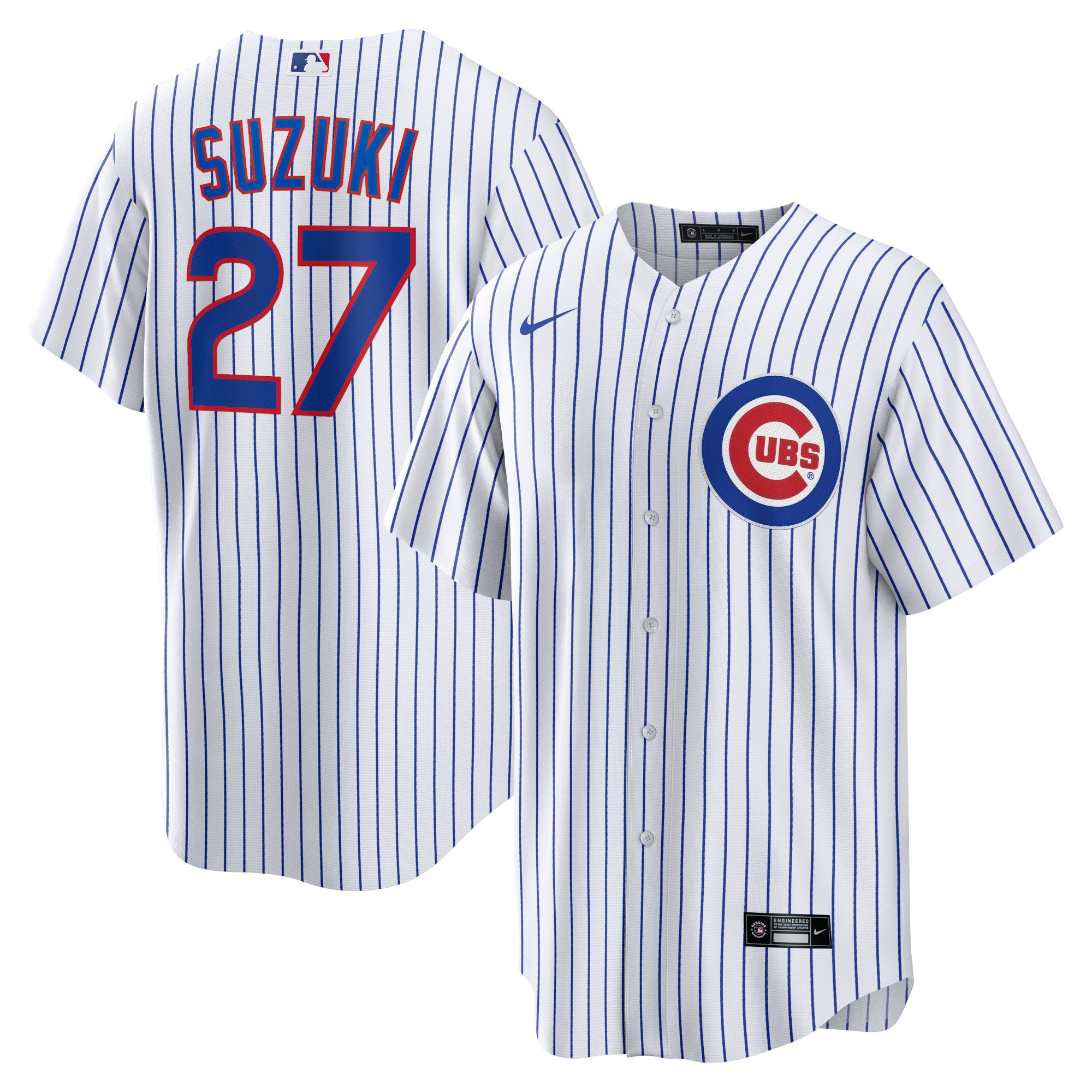 Chicago Cubs Seiya Suzuki White Home MLB Jersey Men's