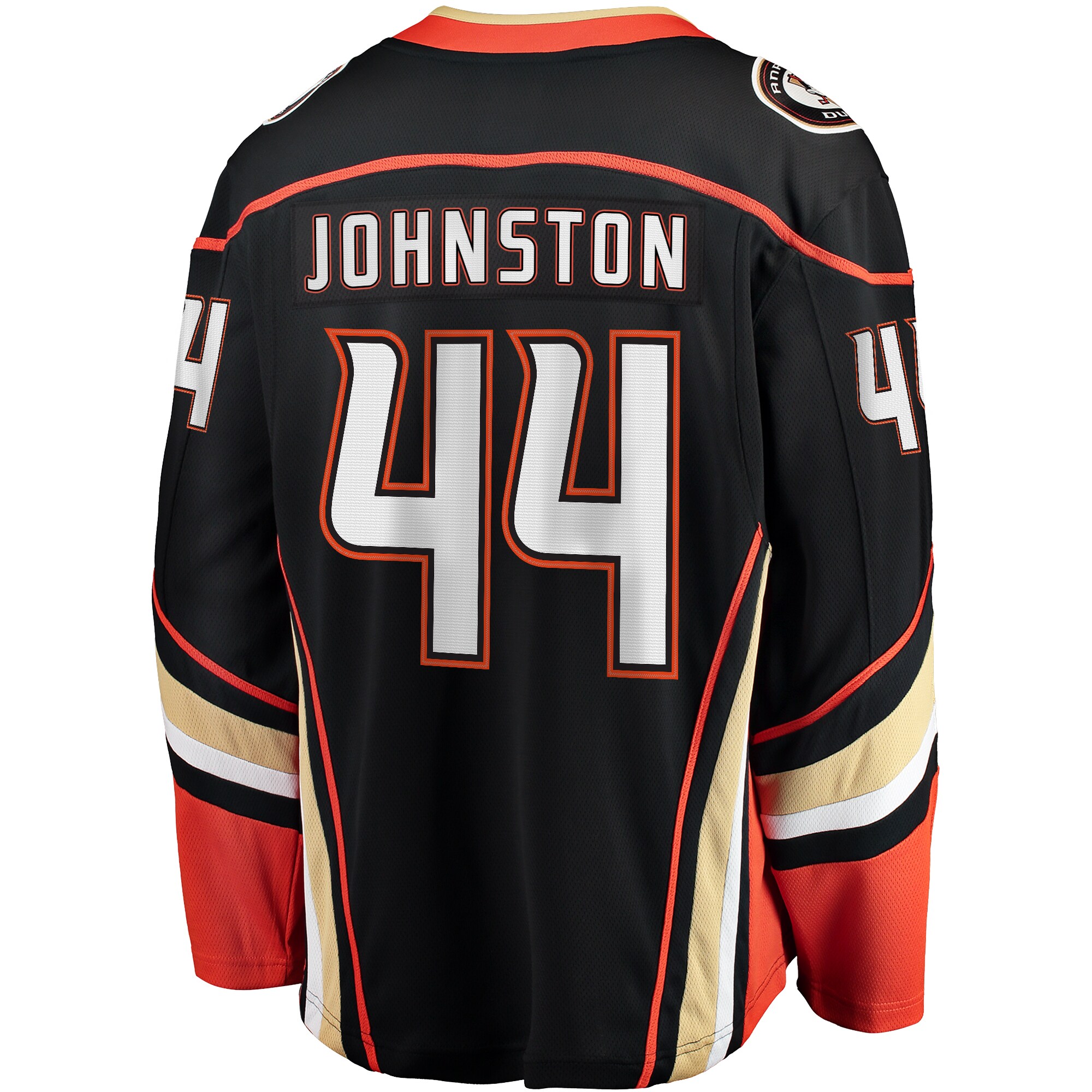 Anaheim Ducks Ross Johnston Black Home Premier Breakaway Player NHL Jersey Men's