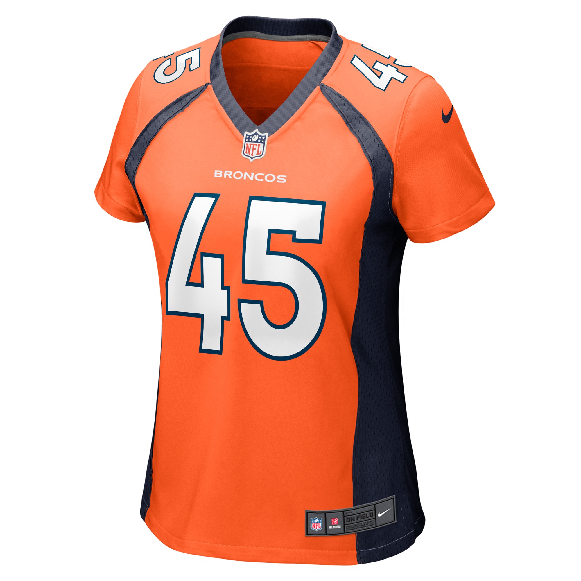 Denver Broncos Christopher Allen Orange Game Player NFL Jersey Women's