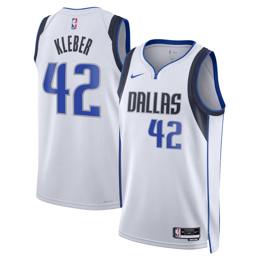 Maximillian Kleber 42 Dallas Mavericks Unisex Swingman Association Editio White NBA Jersey Unisex