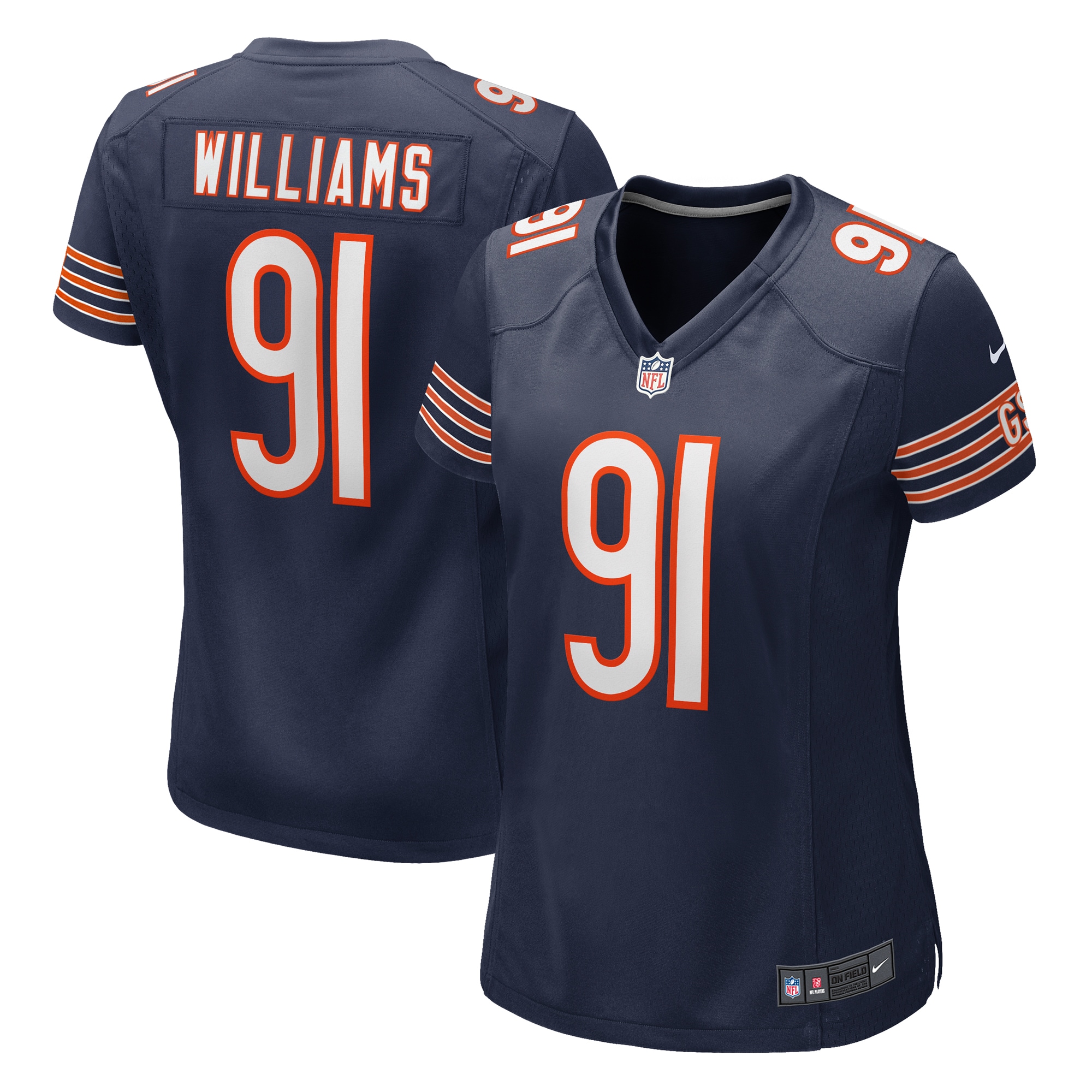 Chicago Bears Chris Williams Navy Game NFL Jersey Women's
