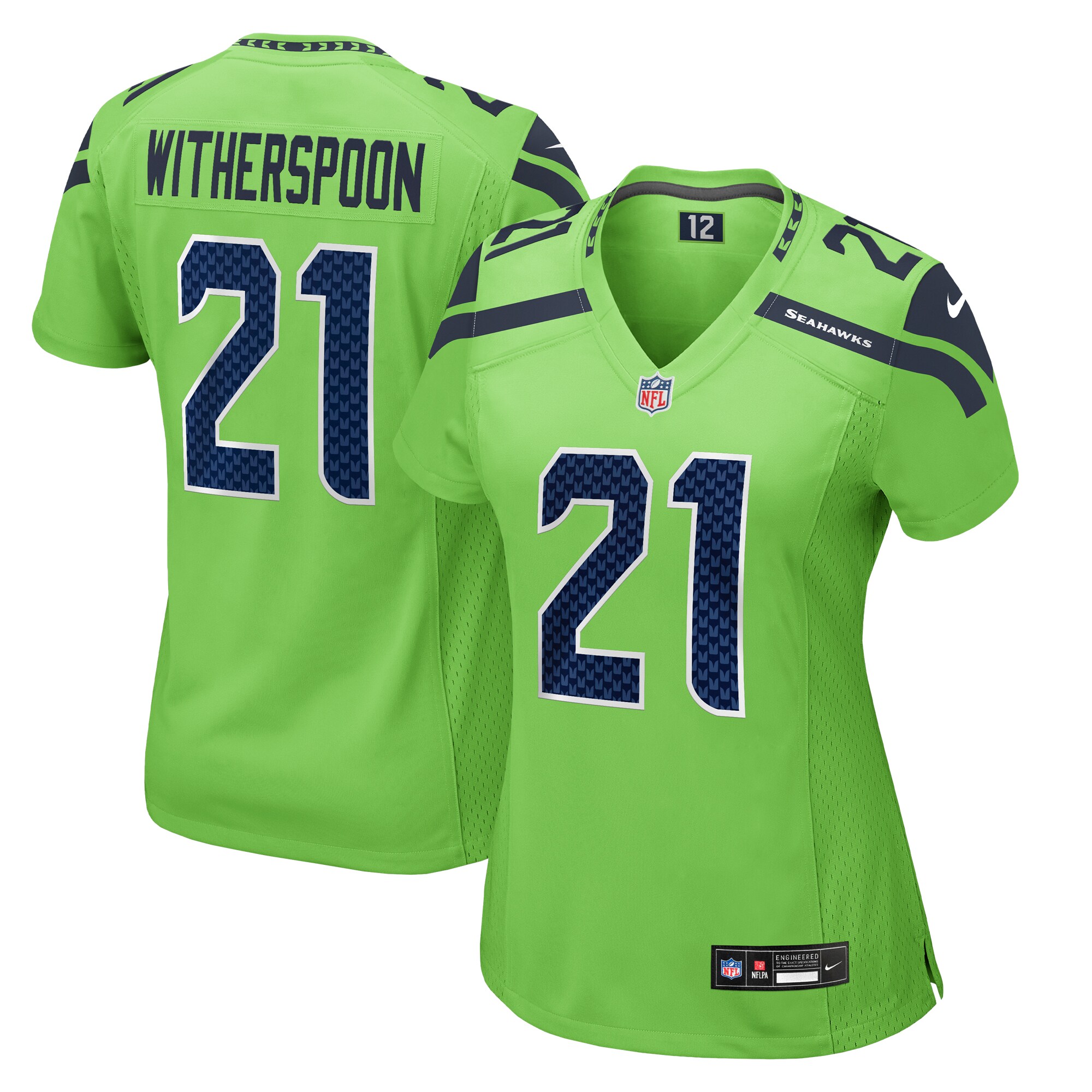Seattle Seahawks Devon Witherspoon Neon Green Game NFL Jersey Women's