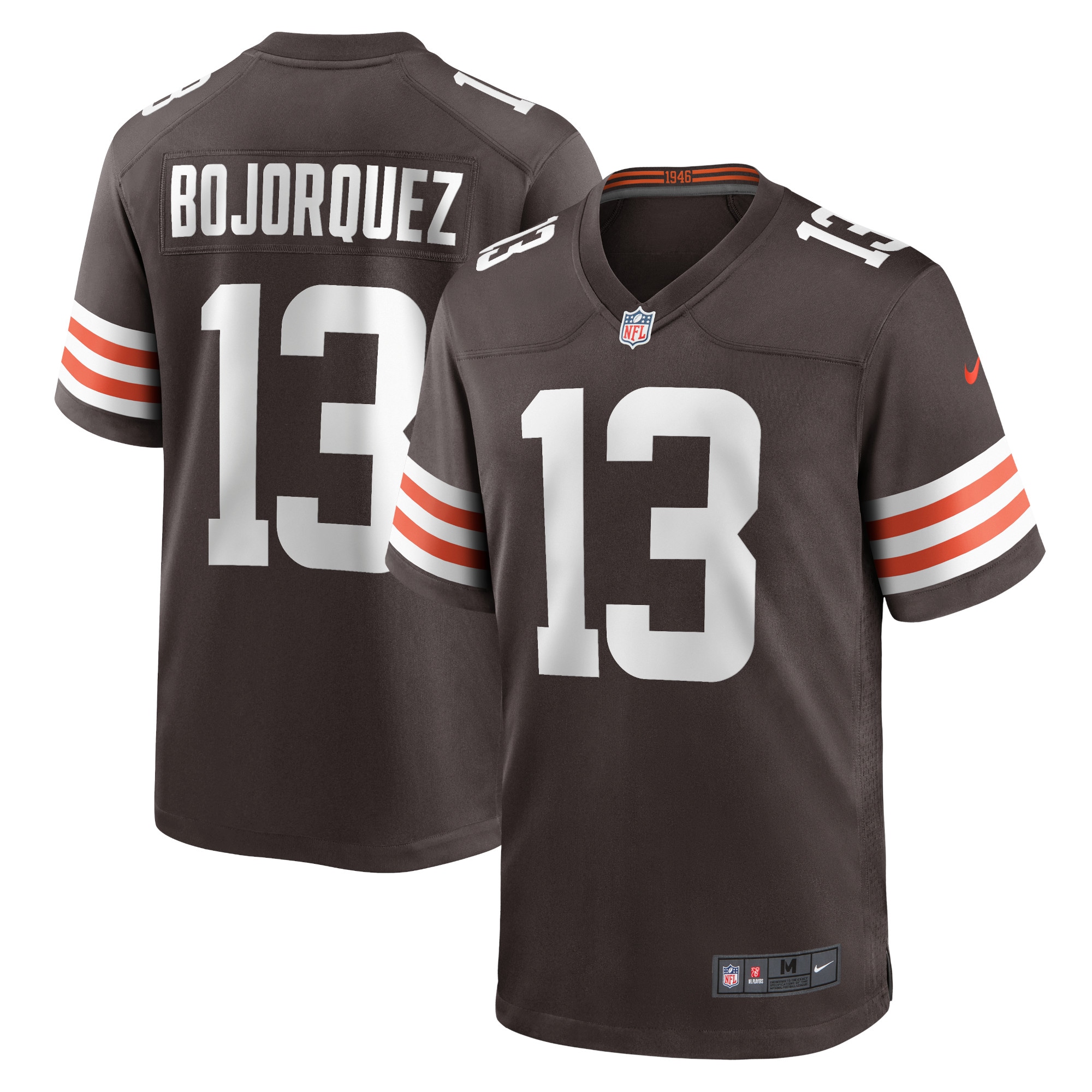 Cleveland Browns Corey Bojorquez Brown Game NFL Jersey Men's