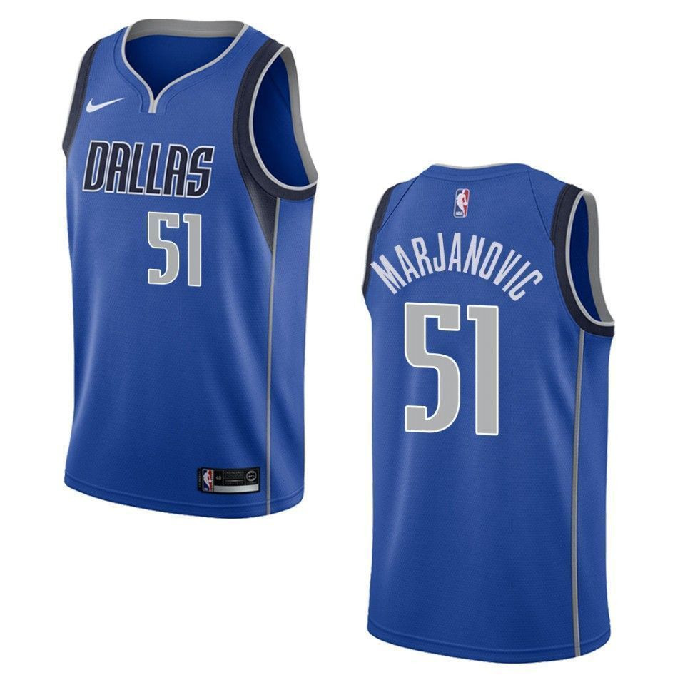 Dallas Mavericks 51 Boban Marjanovic Icon Swingman Blue NBA Jersey Men's