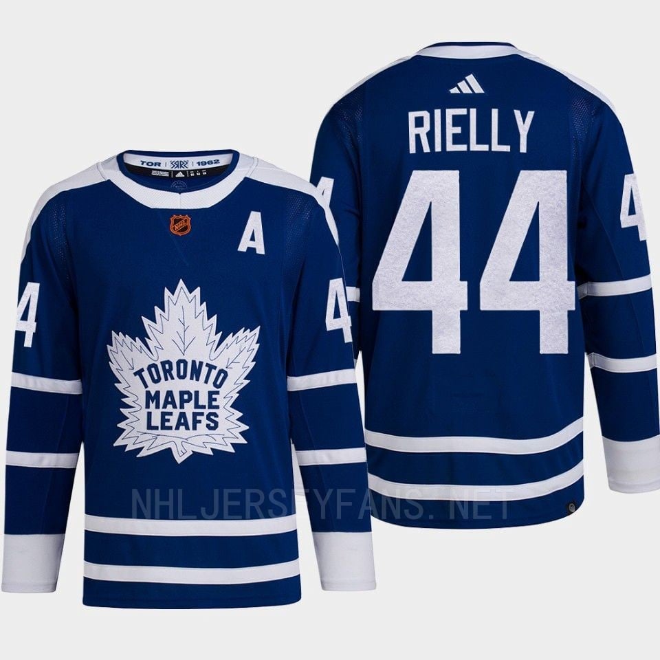 Toronto Maple Leafs 2022 Reverse Retro 2.0 Morgan Rielly 44 Blue Primegreen NHL Jersey Men's