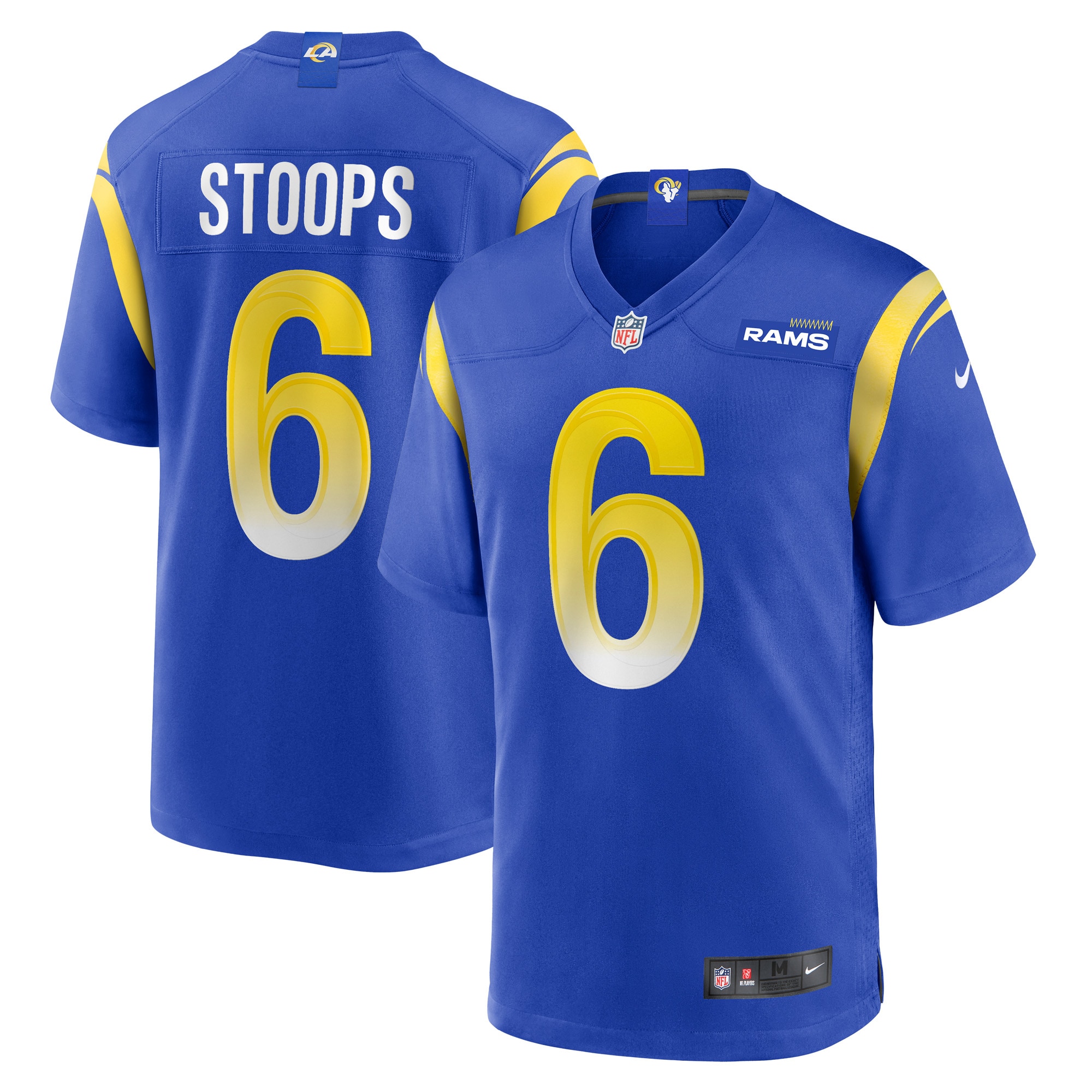 Los Angeles Rams Drake Stoops Royal Game NFL Jersey Men's