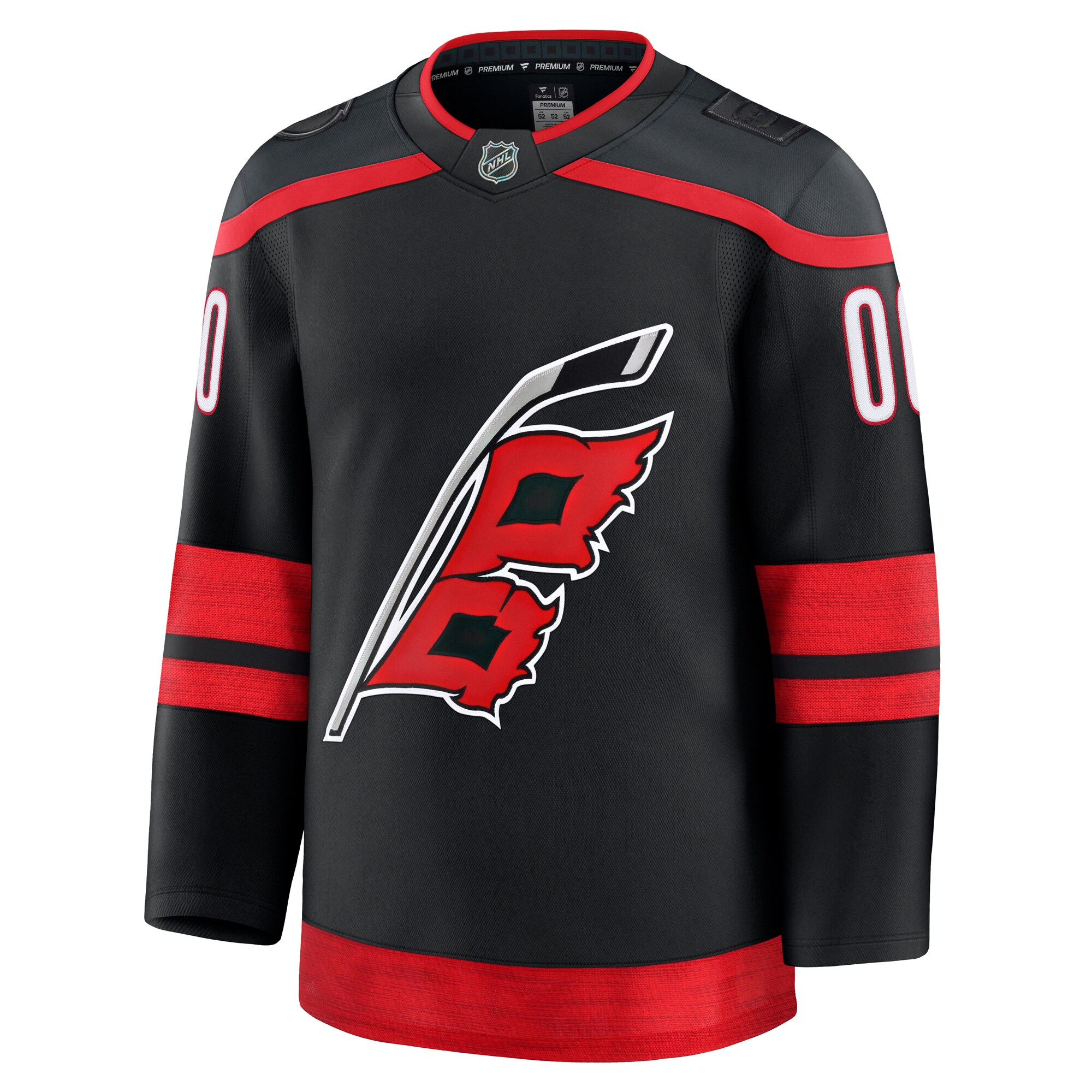 Carolina Hurricanes Black Home Premium Custom NHL Jersey Men's