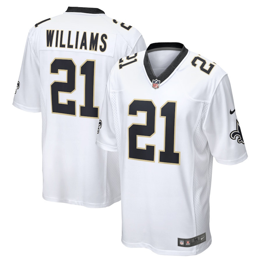 Jamaal Williams 21 New Orleans Saints Game White NFL Jersey Men's
