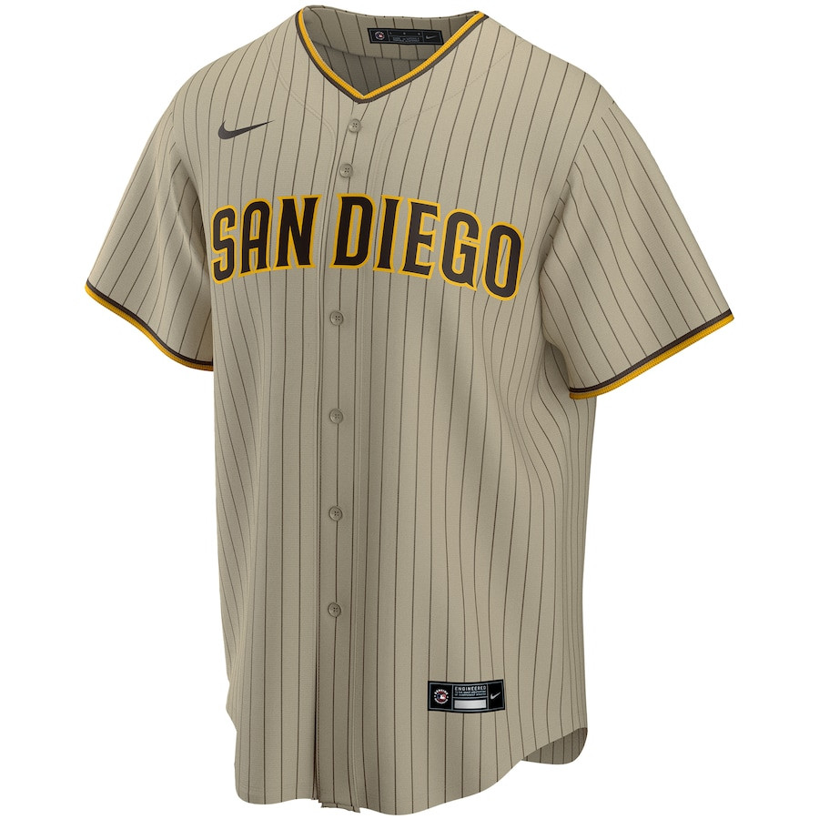 Fernando Tatis Jr. 23 San Diego Padres Alternate Tan MLB Jersey Men's