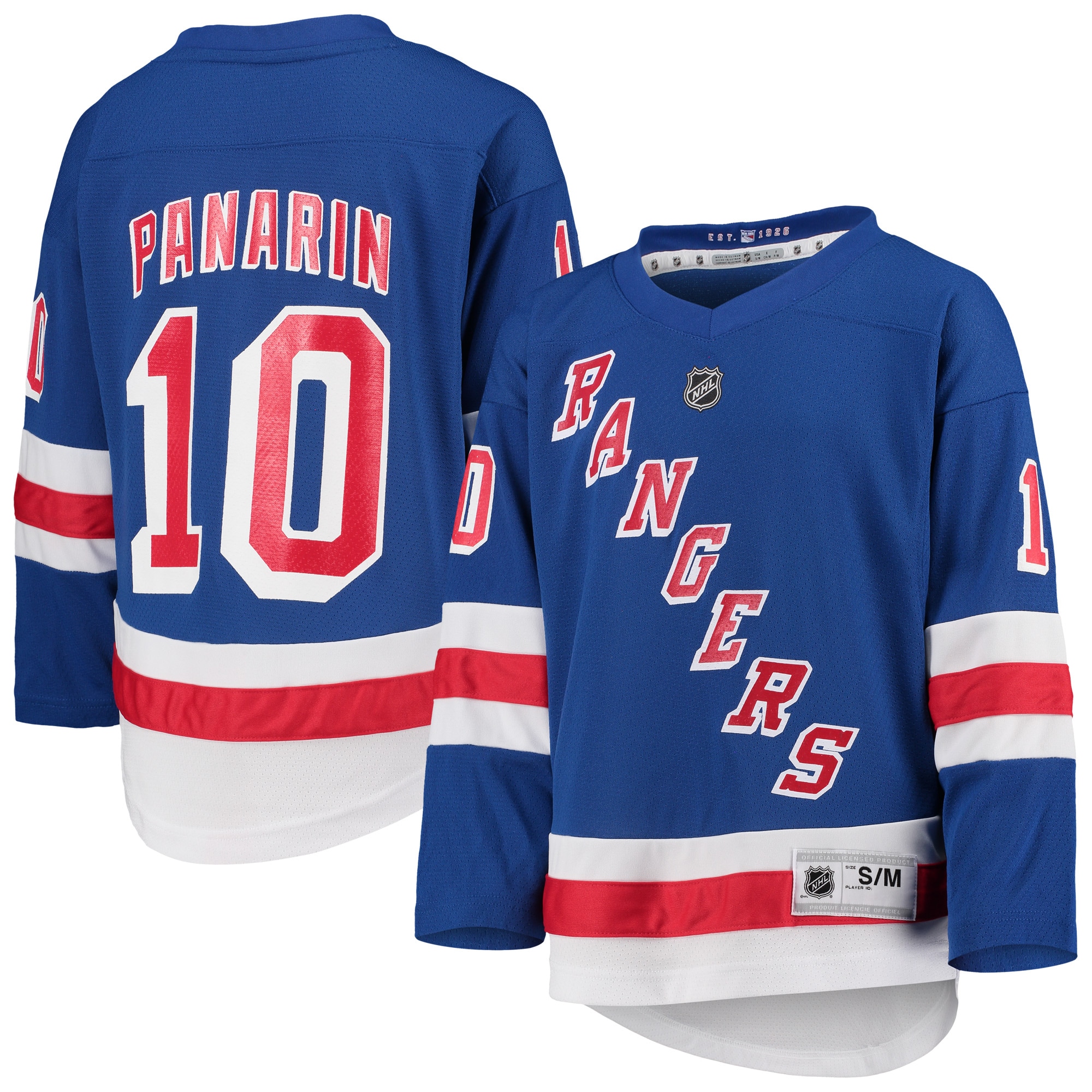 New York Rangers Artemi Panarin Blue Home Player NHL Jersey Youth