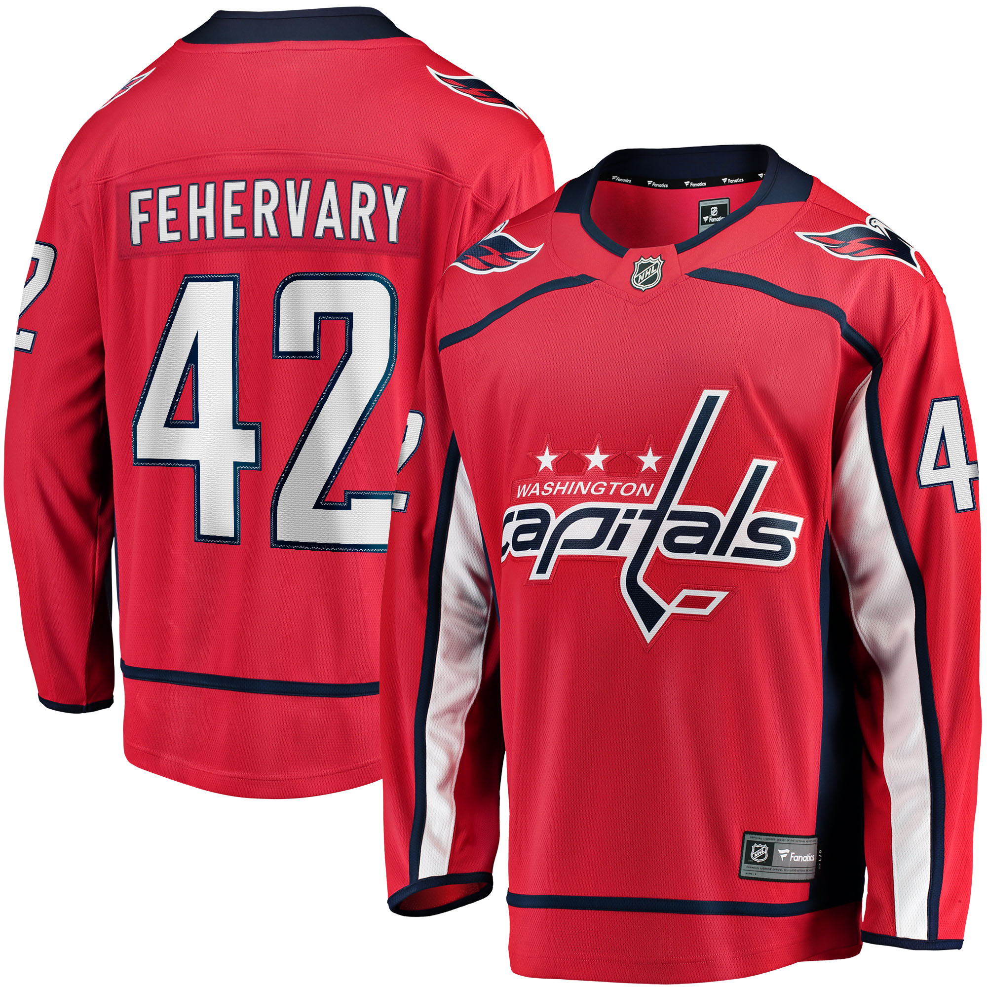 Washington Capitals Martin Fehervary Red Home Breakaway Player NHL Jersey Men's