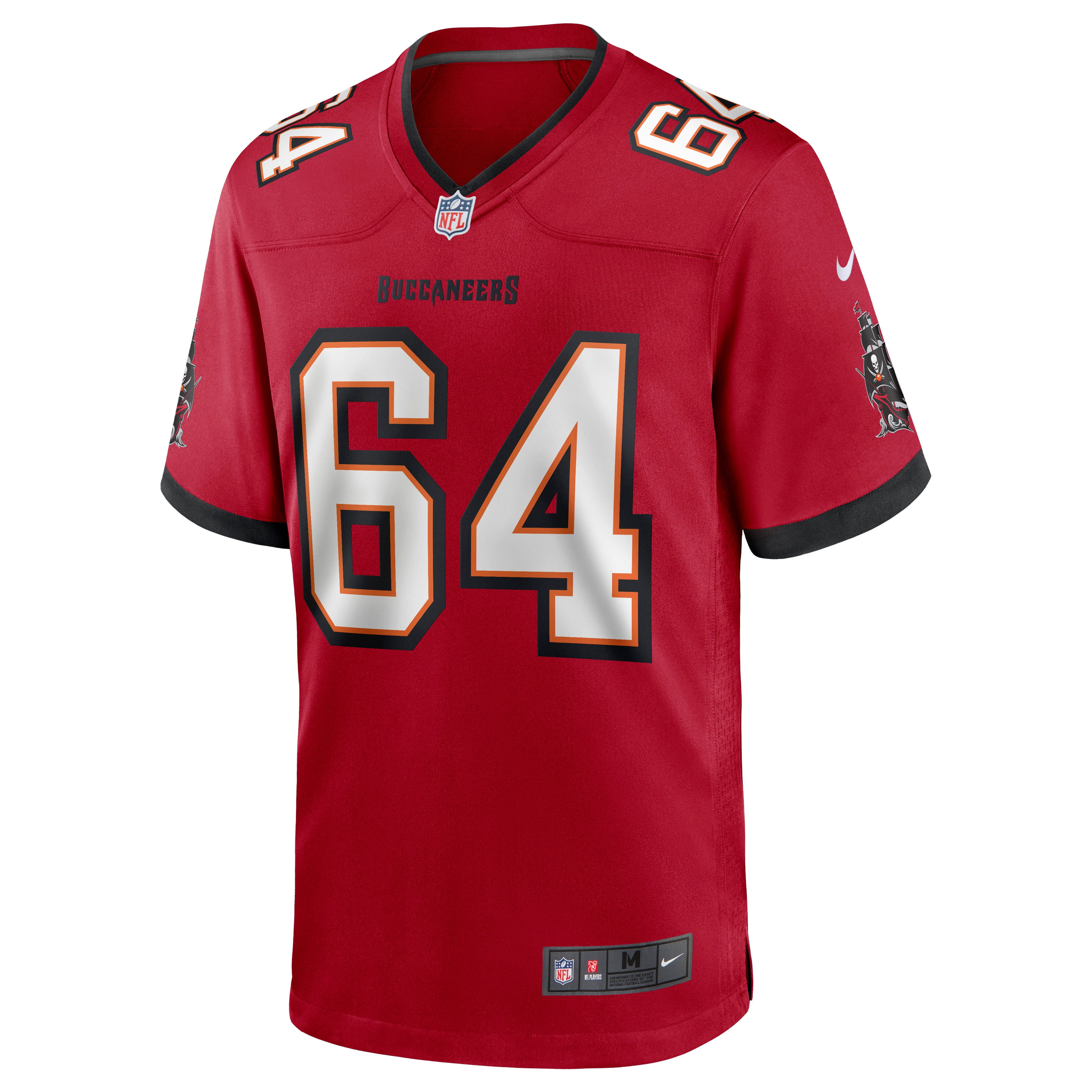 Tampa Bay Buccaneers Aaron Stinnie Red Game NFL Jersey Men's